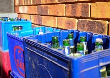 Taverns in Sebokeng, Vaal, were left empty and crates full of empty bottles stacked high as a result of the liquor ban that crippled the sector for months. Photos by Tebogo Mokwena.