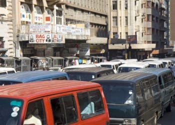 Taxis are gridlocked at Noord taxi rank in the Johannesburg CBD. The country's transport infrastructure needs urgent work. Picture by Media Club/Flickr