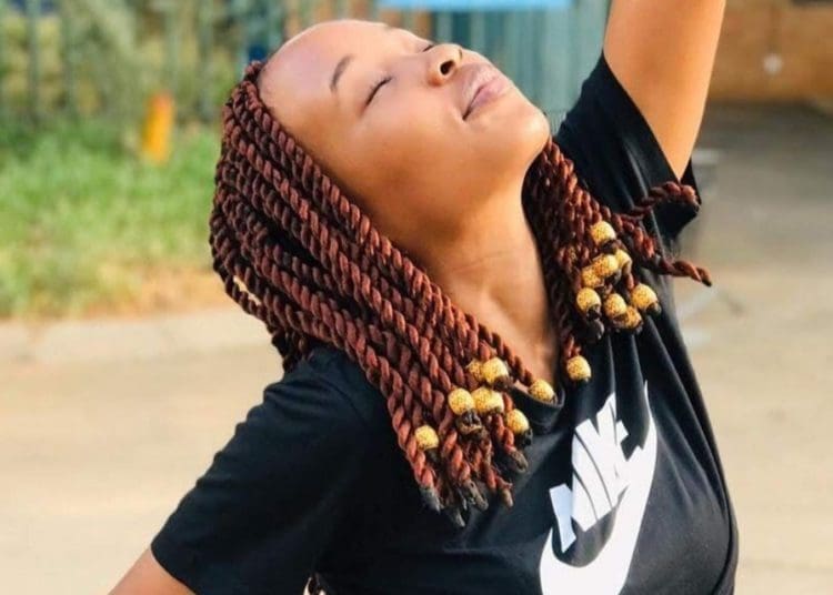 Wits students Eunice Mashopani has opened a braiding business to get extra money while she finishes her studies. Photos supplied.