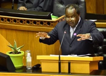 Former Finance Minister Tito Mboweni delivering the Mid-Term Policy Budget Statement. Picture by GCIS