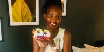 Vhongani Shumba who makes and sells her flavoured butters. Picture : Supplied.
