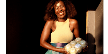 Happiness Makhalemele who runs Moving Feast eatery in Alexandra township