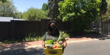 Katleho Dihaba who sources fruit and vegetables to deliver to her customers. Picture : Supplied