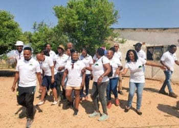 Isando farmers that work with Ellen Mokau in poultry farming. Picture : Supplied