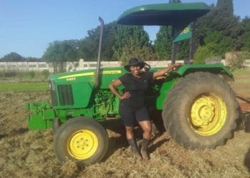 Nandi Mkwanazi who runs Nanloy Organic Farm. Photo : Supplied