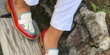 Some of the beautiful leader shoes designed and manufactured locally by Seipati Rakoma. Picture : Supplied.