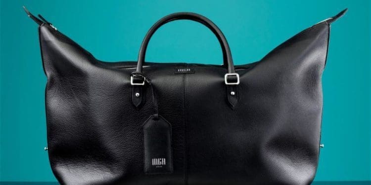 One of the bags designed and manufactured by Inga Gubeka