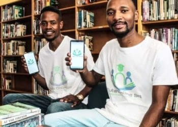 Thapelo Sadike and Bongani Khumalo who launched Tutars Online SA