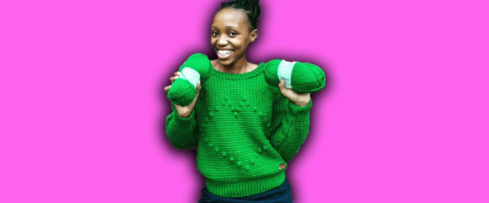 Mabunda who does crocheting and knitting