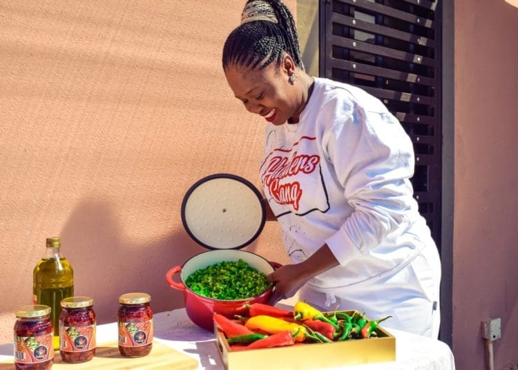Thembi Kodisang's making her chilli paste