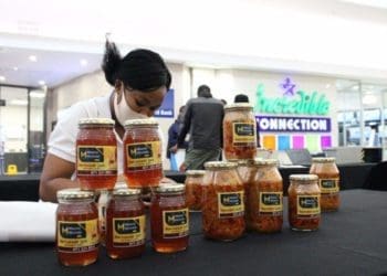 Constance Xaba who makes vegetable atchaar and marmalade jam