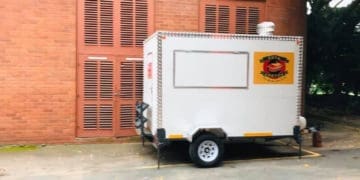 Kwanele Mbatha's mobile kitchen that was stolen