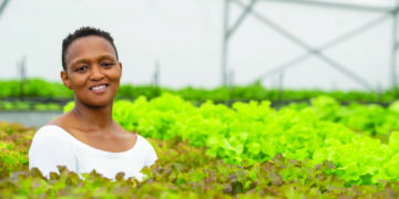 Hydroponic farmer Zandile Khumalo