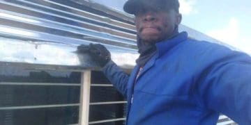 Tebogo Johane who designs and build beautiful shacks