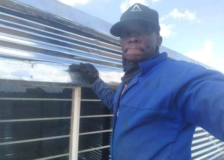 Tebogo Johane who designs and build beautiful shacks