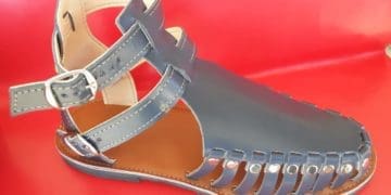 The Bataung leather shoe made by Katleho Mohlomi