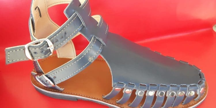 The Bataung leather shoe made by Katleho Mohlomi