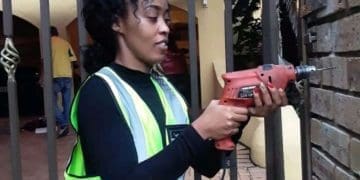 Mpho Phuku who owns The Lioness Security Services and Lioness Lock and Key.