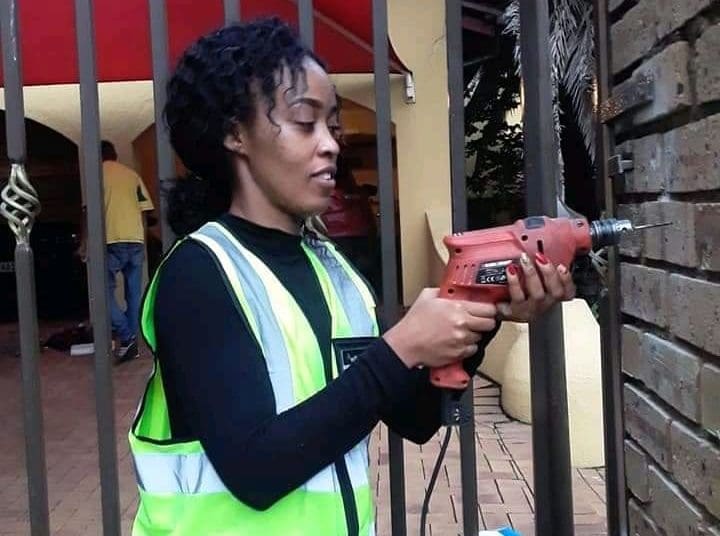 Mpho Phuku who owns The Lioness Security Services and Lioness Lock and Key.