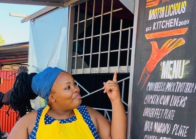 Kgomotso Tlhabane, owner of Motsolicious Kitchen