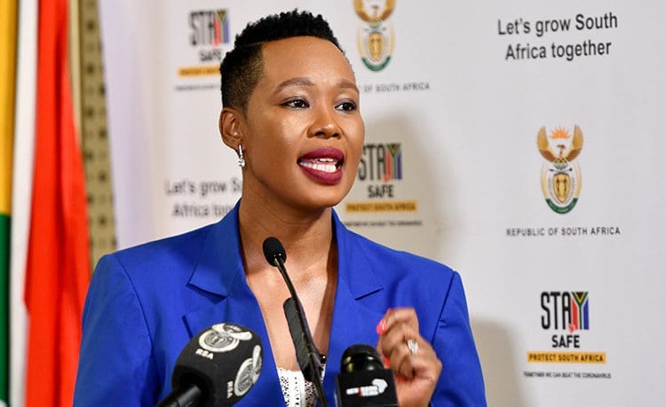 Small business development minister Stella-Ndabeni-Abrahams