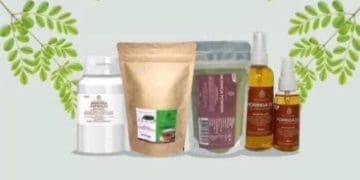 Products produced through moringa plant