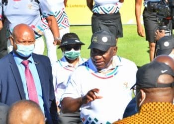 President Cyril Ramaphosa playing golf the day after delivering SONA