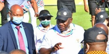 President Cyril Ramaphosa playing golf the day after delivering SONA