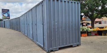 Shipping containers that can be rented out by informal and small businesses