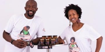 Tshepiso Manyoha and Boikano Sekoane, the owners of Chuck Chilli