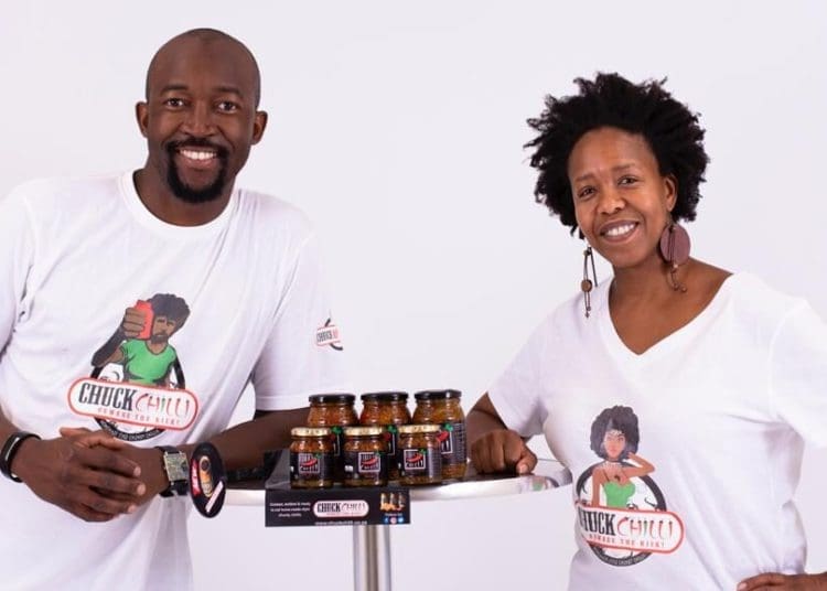 Tshepiso Manyoha and Boikano Sekoane, the owners of Chuck Chilli