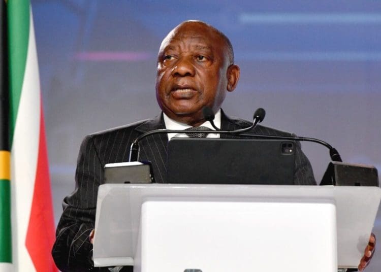 South African President Cyril Ramaphosa.