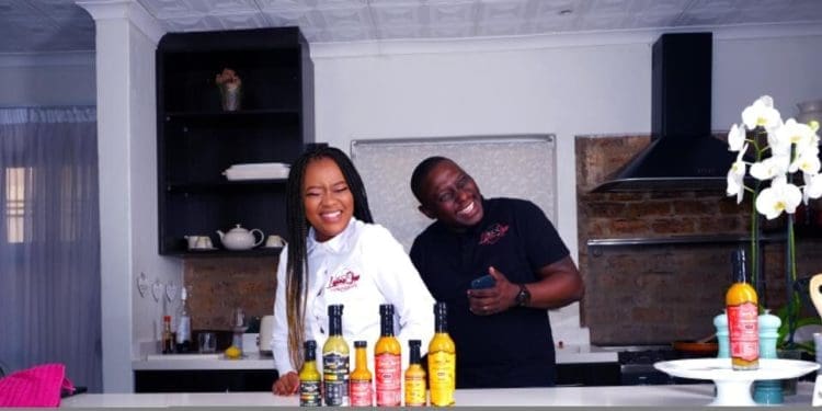 Sam Suze and his wife, Katlego of Lemme Chew