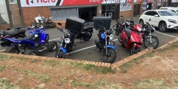 Motor bike shop owned Piet Semusa