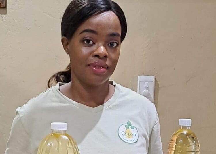 Queeneth Mutele who produces Q-ton Cooking Oil