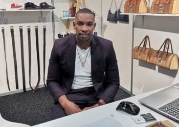 Ike Lekgoro who makes shoes and belts
