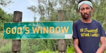 Calvin Ntlatlana who runs a shuttle business with his family