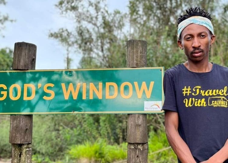 Calvin Ntlatlana who runs a shuttle business with his family