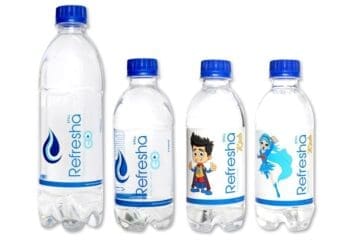 Water bottled at Refresha Trading Enterprises