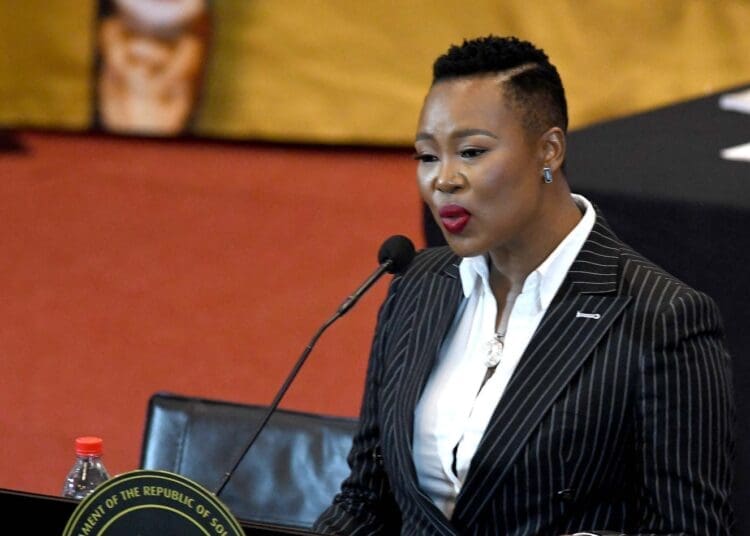 Small Business Development Minister Stella Ndabeni-Abrahams