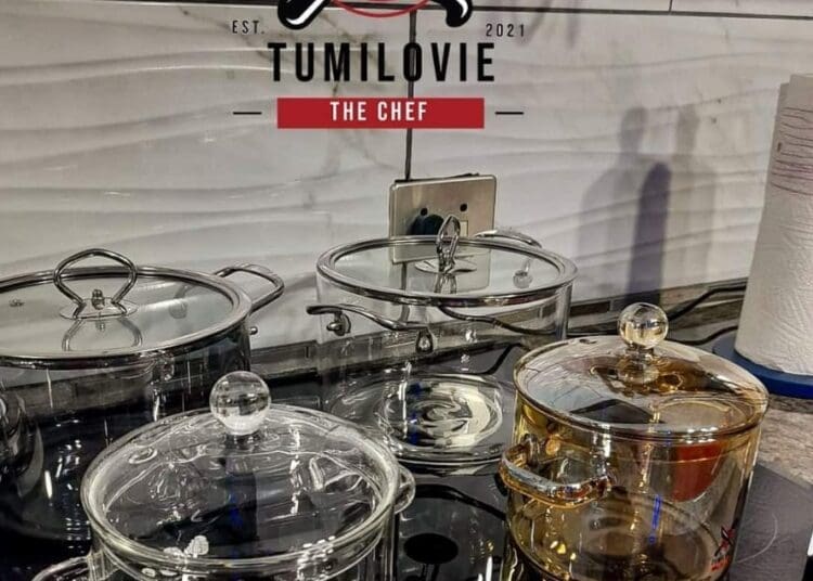 Boitumelo Mokokosi-Lehave sells Tumielovie the Chef pots and uses them when she cooks as well.