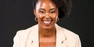 Refilwe Xaba who manufatures hair products for natural hair