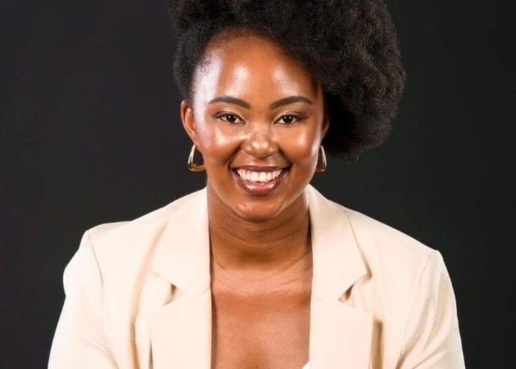 Refilwe Xaba who manufatures hair products for natural hair