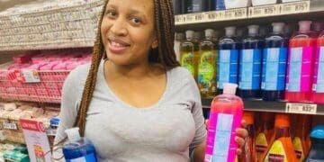 Lebogang Moloto, the founder of The Real Makoya Cleaning Chemicals