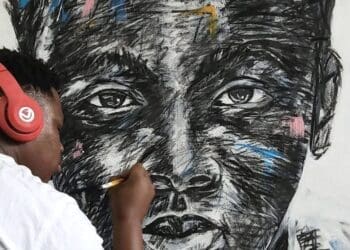 Ennock Mlangeni, a self-taught visual artist