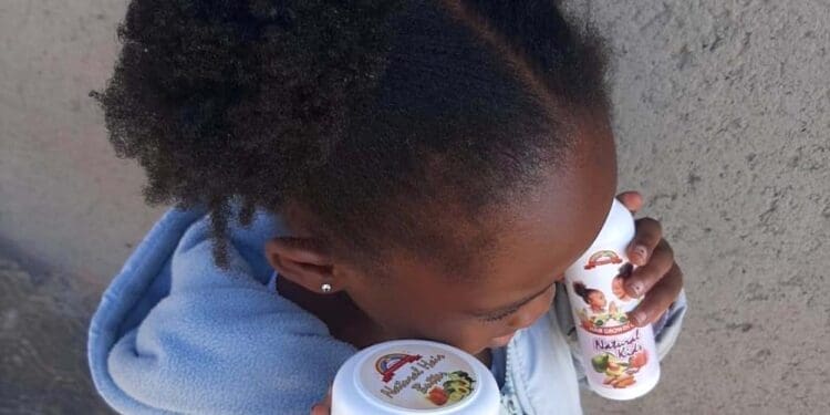 Beautiful hair treated with Entle Kiddies products