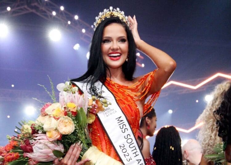 Natasha Joubert, newly crowned Miss South Africa