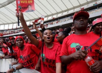 EFF supporters during the party's manifesto launch in Durban