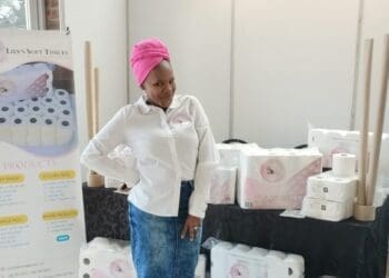 Lilian Tshehla who supplies high quality toilet paper