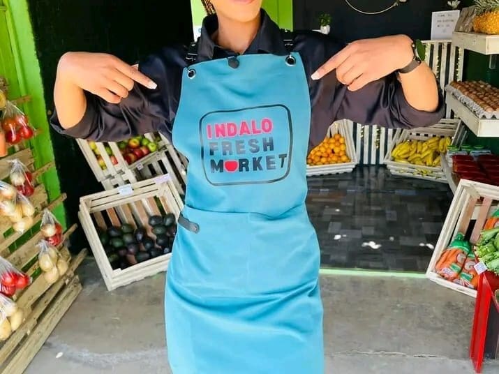 Leemo Atumane who runs her own vegetable market